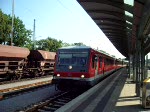 Der 628 411 und 628 245 am 29.06.2009 beim abrangieren aus dem Bahnhof Lichtenfels.