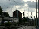 Eine RB aus Saalfeld wird kurz nach der Ankunft in Lichtenfels auf das Abstellgleis abrangiert.