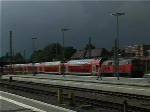 Lbeck Hbf, August 2007, vor herannahendem  Gewitter.