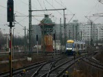 Ein HEX erreicht am 22.02.2009 den Endbahnhof Halle (Saale) Hbf.