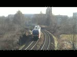 642 als RE GERA - Leipzig und der gegenzug bei Leipzig Knautnaundorf 02.03.2010
