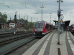 642 576 rangiert am 15. April 2011 von Gleis 8 in Bamberg weg.