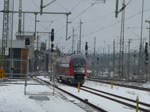 Einfahrt von 642 200 in den Chemnitzer Hauptbahnhof. Aufgenommen am 1.April 2013.