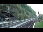 In Schmilka Hirschmhle trifft am Nachmittag des 16.10.2010 der  Elbe-Labe-Sprinter  von Bad Schandau nach Decin ein. An der Spitze das Fahrzeug 642 645-6.