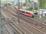 Einfahrt eines Desiro (Baureihe 642) in den Saalfelder Bahnhof am 1.
