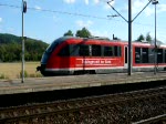 Eine RB nach aus Pneck unt Bf nach Jena Saalbf verlsst Orlamnde auf Gleis 3.