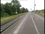 Ein 650er der Mrkischen Regiobahn fuhr als Ersatz fr einen Nob Talent .

Hier sieht man ihn wie er in den Bahnhof St. Michaelisdonn einfhrt.