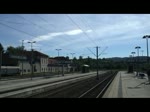 Deutschland 2008 - Am 10.08.2008 trifft der Ringzug-Regioshuttle VT 237 nach Villingen im Schwarzwald in Rottweil ein.