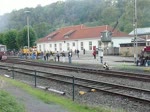 Ausfahrt des Ruhrtalbahn-Schienenbusses aus dem Museum Dahlhausen am 26.9.2010.