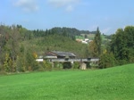 Der Schienenbus der Passauer Eisenbahnfreunde am 03.10.2012 bei Röhrnbach.