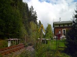 Am 21.09.13 fuhr wieder das Ferkel zwischen Adorf und Muldenberg. Hier zusehen in Breitenfeld.  
