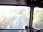 Die Sicht des Lokführers in einem VT98 der Kasbachtalbahn.(Öffentlich zugänglich)