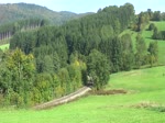 Der Schienenbus der Passauer Eisenbahnfreunde am 03.10.2012 bei Werenain.