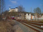 172 760-1, 172 132-3 und 172 171-1 zu sehen am 28.03.15 in Greiz. 