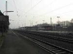 E18 047 mit ihrer Sonderfahrt von Gttingen nach FFM Flughafen in voller Fahrt durch Eichenberg am Morgen des 04.04.2009.