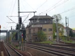 Am 6. Dresdner Dampfloktreffen gab es auch wieder eine Parallelfahrt von Dresden nach Decin. Hier am 13.04.14 E 77 10 in Heidenau bei der Rückfahrt nach Dresden.