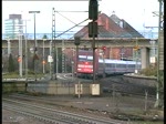 101 126 zog einen IC aus dem Bahnhof Hamburg-Harburg am 12.12.