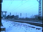 Ein Intercity-Sandwich fuhr ber die verschneiten Sderelbbrcken am 21.12.09