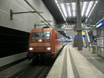 Die Ausfahrt der Metropolitan Garnitur in die Abstellung aus dem Berliner Hbf.