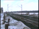 101 047-9 fuhr mit einem IC durch ein kleins Rtchen bei Lneburg am 20.2 und wird gleich Lneburg erreichen.