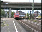 101 004 fuhr mit einem Intercity aus dem Bahnhof Hamburg-Harburg am 22.5. heraus.