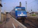101 070-1  Die Adler Mannheim  mit NZ378  Kopernikus  von Praha hlvani nadrazi, NZ1448  Saturn  vom Ostseebad Binz und NZ40483 von Kobenhavn H  bei der Ausfahrt aus dem Dortmunder Hbf richtung Bbf.(25.08.07)