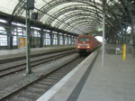 Eurocity 176 bei der Abfahrt aus dem Dresdener Hbf aufgenommen am 12.01.2011