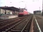 IC144 von Szczecin Glowny nach Schiphol(Airport)bei der Ausfahrt im Bahnhof Stendal.Aufgenommen am 28.10.07