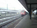 BR 101 010-7 mit IC nach Frankfurt im Bahnhof Fulda