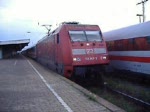 101 047-9  150 Jahre Feuerwehr  mit IC2012  Allgu  von Oberstdorf nach Hannover bei der Ausfahrt aus Hamm in Westfalen.(10.07.07)
