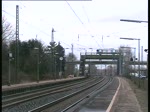 101 016  Unicef  fuhr mit einem Intercity nach Stralsund durch den kleinen Bahnhof Ashausen am 13.3.