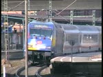 Ausfahrt der 101 101-4 aus dem Bahnhof Hamburg-Harburg am 27.3.