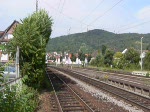 Einfahrt des IC 2371(Stralsund-Konstanz) am 26.7.2006. An disem Zug hing die Champions-Lok 101 001. Die Aufnahme entstand in Weinheim. Jedoch habe ich damals mit Breitband gefilmt, sodass der ganze Film etwas gedrckt wirkt.