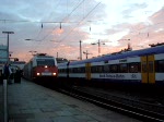 101 070 verlsst mit dem IC 2173 Hamburg Altona. Video vom 08.02.2008
