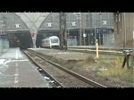 Ein IC fhrt aus dem HBF Leipzig geschoben von 101 119-6 16.12.2009