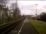 Eine Br 101 fhrt mit einem IC nach Luxemburg durch Kln-West.
