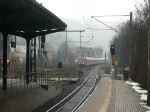 Vermutlich ist dies der IC 79680, der hier am 22.02.2009 den Bahnhof Bad Kösen durchfährt.