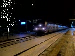 101 070 mit einem IC in Richtung Berlin am Bahnsteig 2 in Stendal.