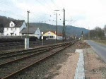 Der Adler (101 070-1) fliegt durch Bad Hersfeld Richtung Wiesbaden.