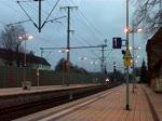 IC Durchfahrt mit einer E-Lok der BR 120 im Lehrte am 13.12.2009