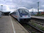 IC1945 von Kln zum Berliner Ostbahnhof bei der Ausfahrt aus Hamm/Westfalen. Schublok: 120 123-5    (03.08.07)