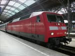 120 127-6 verlie mit IC 1858 nach Stuttgart Hbf den Leipziger Hbf in Richtung Naumburg(S).