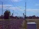Ein IC  rauscht am 23.06.07 durch Grfenhainichen Richtung Berlin.