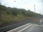 Eine Br 120 mit einem IC aus Frankfurt fhrt nach Fulda.Aufgenommen am  Bahnhof Flieden.