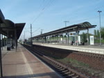 IC 2259 von Köln Hbf durchfährt hier den Bahnhof Leipzig/Messe und erreicht in wenigen Minuten den Leipzig Hbf.Aufgenommen am 06.05.2011 in Leipzig