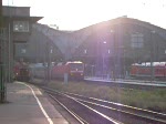 120 105 zieht am 08.11.08 den Ersatz-IC nach Frankfurt(M) Hbf aus dem Leipziger Hbf.