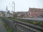 120 32 fhrt mit IC Ersatzug fr IC 2186 nach Stralsund an der Konstanzer Rheinbrcke vorbei.