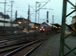 Ausfahrt Gterzug mit einer privaten 145, am 13.12.2009 im Lehrte.