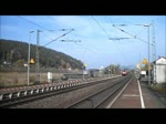 Highlight! Eine seltene Lok auf der Frankenwaldbahn.