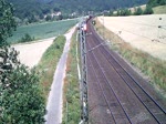 152 031-1 mit Gterzug bei Harrbach